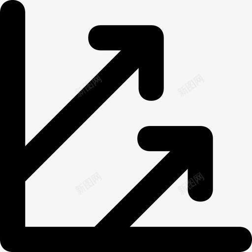 图形业务图业务增长svg_新图网 https://ixintu.com 业务 增长 线图 图形 图折 银行 金融 材料 平滑 图标