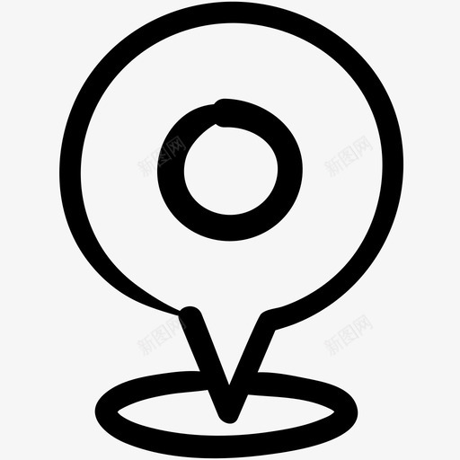 地图针涂鸦位置svg_新图网 https://ixintu.com 地图 位置 涂鸦 标记
