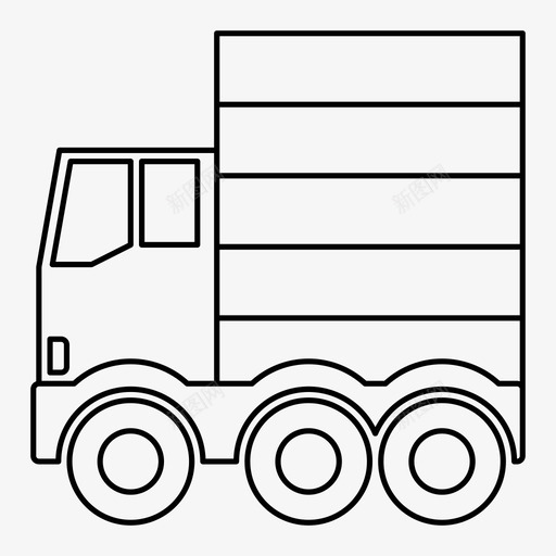 送货车货运车运输车svg_新图网 https://ixintu.com 送货 货车 货运 运输车 运输工具