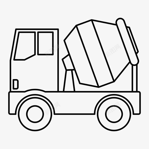 混凝土搅拌车运输车辆svg_新图网 https://ixintu.com 混凝土 搅拌 运输 运输车 车辆 运输工具