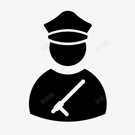 警察司法法律svg_新图网 https://ixintu.com 警察 司法 法律 警官 保护 警长