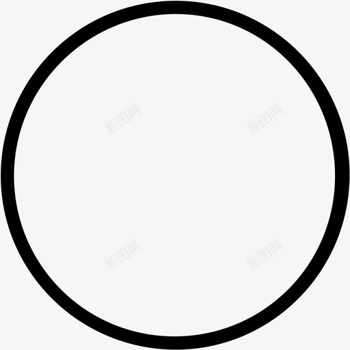 空心圈细svg_新图网 https://ixintu.com 空心 圈细
