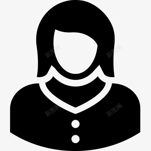 头像女孩女士svg_新图网 https://ixintu.com 女孩 头像 女士 青少年 年轻 一组 化身 雕文 图标