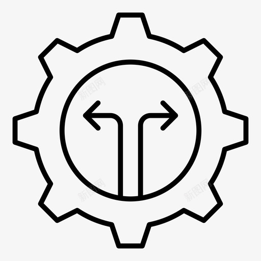 设置cog管理svg_新图网 https://ixintu.com 设置 管理服务 工具 物流配送 细线 图标