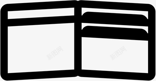 钱包打开现金信用卡svg_新图网 https://ixintu.com 钱包 打开 现金 信用卡 钱口袋 口袋 男人 配件