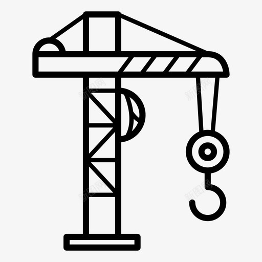 起重机施工井架svg_新图网 https://ixintu.com 起重机 施工 井架 绞车 工程施工