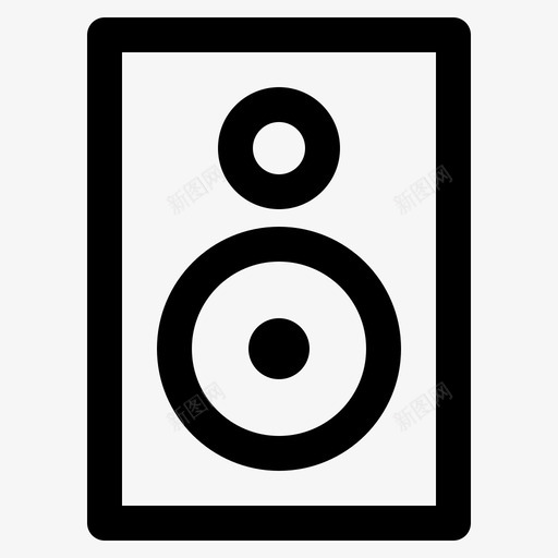 扬声器设备响亮svg_新图网 https://ixintu.com 扬声器 设备 响亮 音乐 音乐声 声音 美味 网络 元素 细圆 圆形