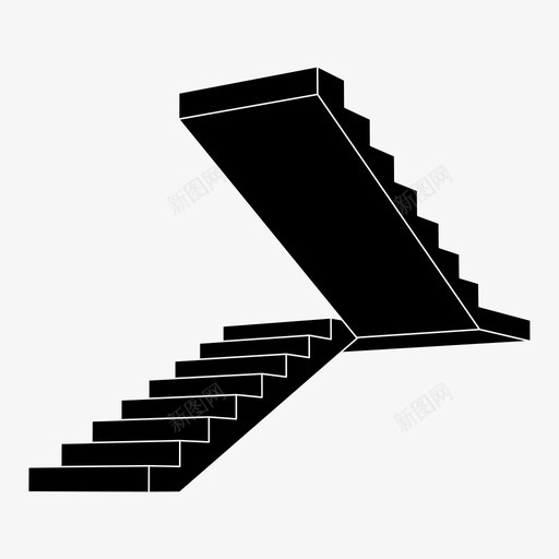 楼梯建筑构件攀爬svg_新图网 https://ixintu.com 楼梯 建筑 构件 攀爬 台阶 向上