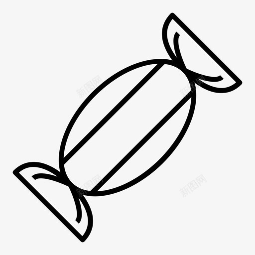 糖果包好的糖svg_新图网 https://ixintu.com 好的 糖果 包好的