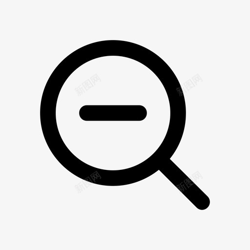 缩小搜索减号符号svg_新图网 https://ixintu.com 缩小 搜索 减号 符号