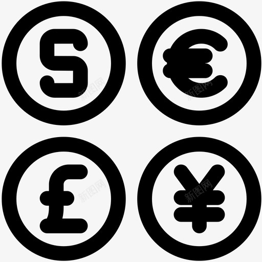 货币兑换货币汇率svg_新图网 https://ixintu.com 货币 兑换 汇率