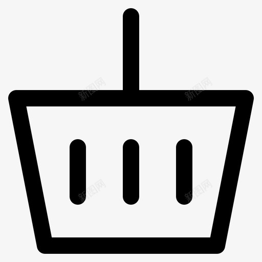 购物篮购买商店svg_新图网 https://ixintu.com 购物篮 购买 商店 美味 网络 元素 细圆 圆形