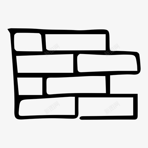 砖墙手绘svg_新图网 https://ixintu.com 砖墙 手绘