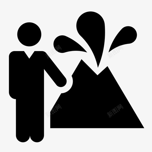 灾难新闻突发新闻解释svg_新图网 https://ixintu.com 新闻 灾难 突发 解释 演示 演讲 火山 新闻媒体