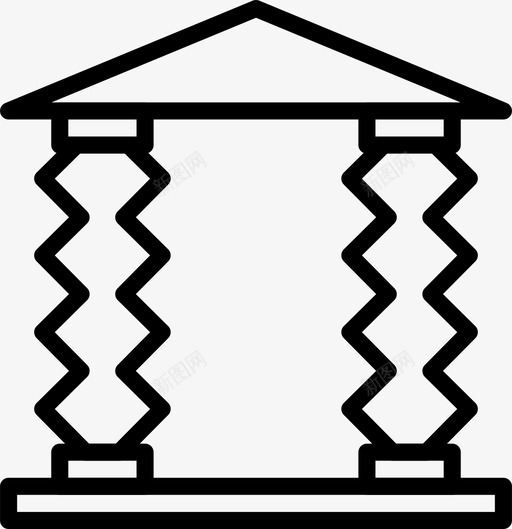 拱门建筑庄园svg_新图网 https://ixintu.com 建筑 拱门 庄园 大教堂 轮廓