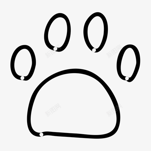 爪印动物熊svg_新图网 https://ixintu.com 爪印 动物 熊脚印 脚印 轨迹 冒险