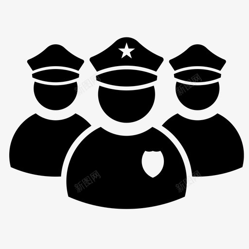 警察司法法律svg_新图网 https://ixintu.com 警察 司法 法律 警官 保护 警长