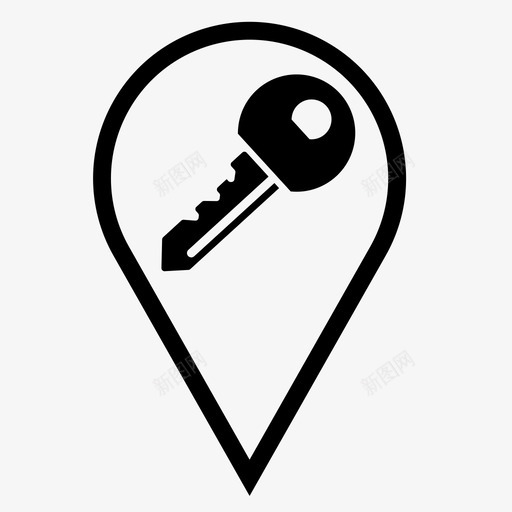 钥匙关锁svg_新图网 https://ixintu.com 钥匙 关锁 保护 保存 警察