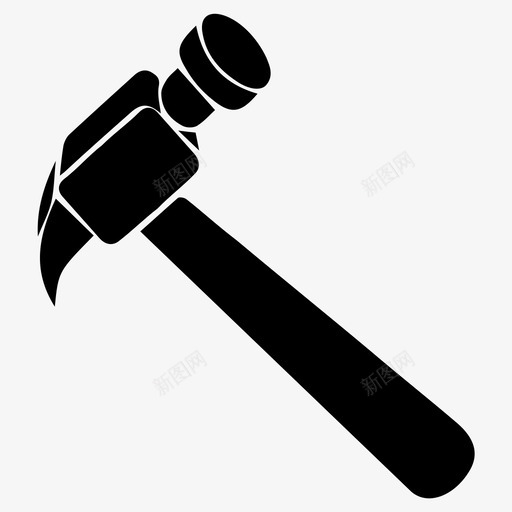 锤子重锤工具svg_新图网 https://ixintu.com 锤子 重锤 工具 武器
