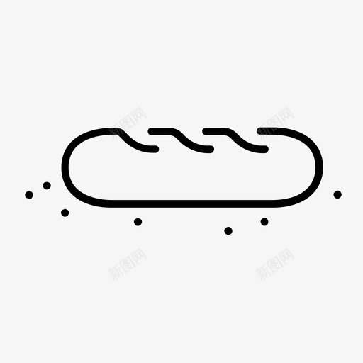 面包法式面包食品svg_新图网 https://ixintu.com 面包 配料 法式 食品 糕点
