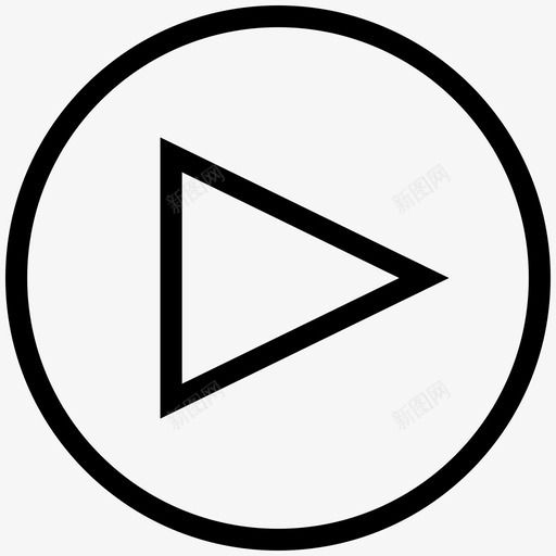播放器箭头胶片svg_新图网 https://ixintu.com 播放器 箭头 胶片 电影 用户界面 线图 图标