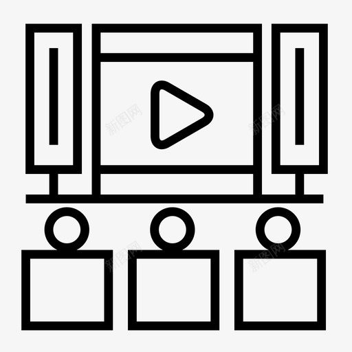 娱乐系统电影院电影svg_新图网 https://ixintu.com 娱乐 系统 电影 家庭影院 电影院