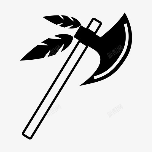 战斧斧头战斗svg_新图网 https://ixintu.com 战斧 斧头 战斗 土著 武器 文化