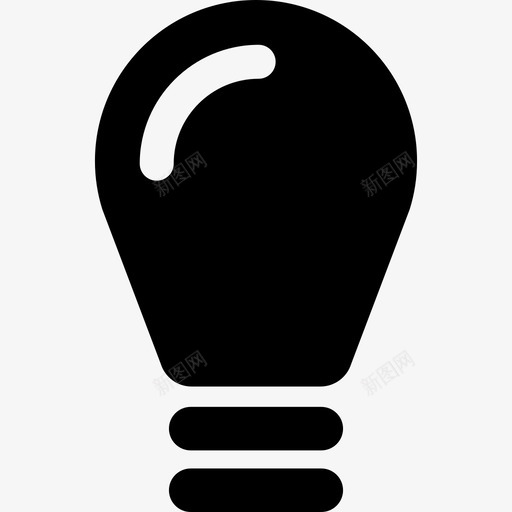 黑色灯泡工具和器具免费接口svg_新图网 https://ixintu.com 黑色 灯泡 工具 器具 免费 接口