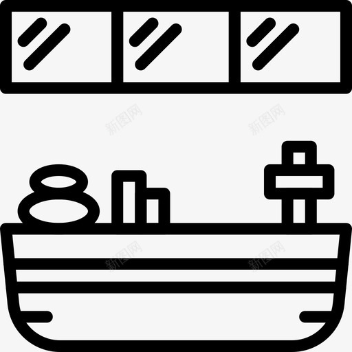 浴缸美容水疗svg_新图网 https://ixintu.com 水疗 浴缸 瑜伽 美容 大纲