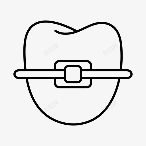 口腔矫正器牙齿牙齿矫正器svg_新图网 https://ixintu.com 矫正 牙齿 口腔