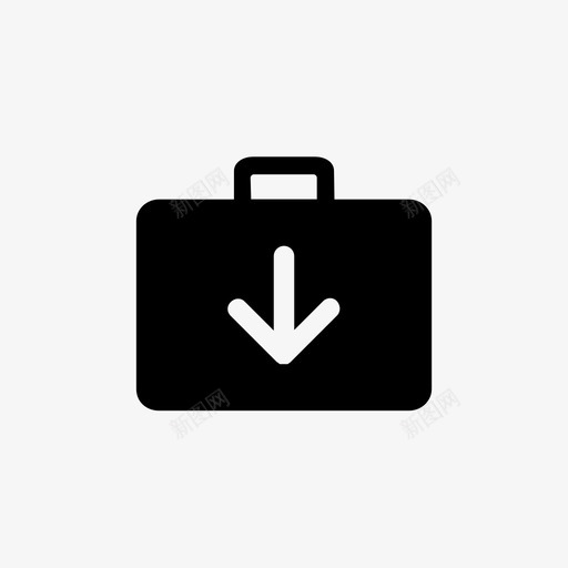 行李箭头行李领取处svg_新图网 https://ixintu.com 行李 箭头 领取 支票 手提箱