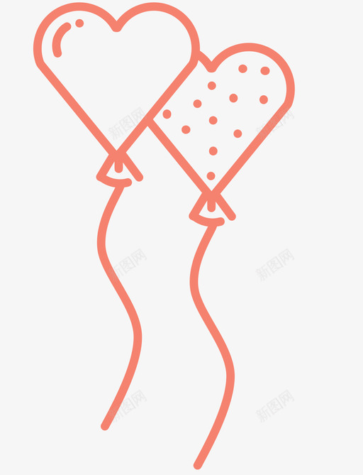 心气球情人节svg_新图网 https://ixintu.com 气球 心气 球心 情人节 爱在 在空中