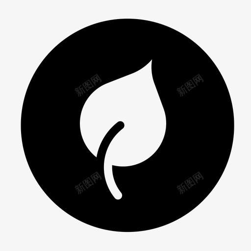 叶清洁能源环保svg_新图网 https://ixintu.com 清洁能源 环保 生态 绿色 自然