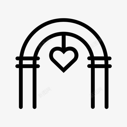 结婚拱门婚礼拱门庆典svg_新图网 https://ixintu.com 拱门 结婚 婚礼 庆典 爱情