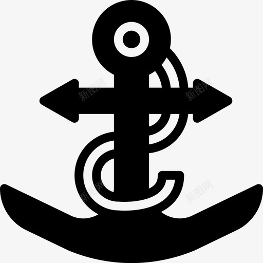 锚海水svg_新图网 https://ixintu.com 锚海 海水 粉碎 图标 海洋 固体