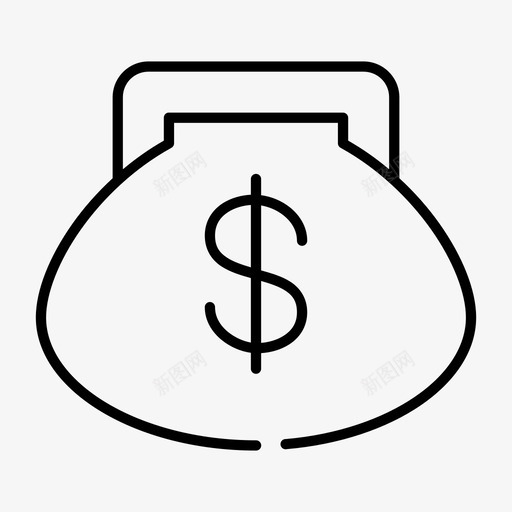 硬币钱包现金钱svg_新图网 https://ixintu.com 钱包 硬币 现金 金钱 财务