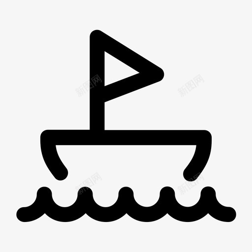 帆船海滩度假svg_新图网 https://ixintu.com 帆船 海滩 度假