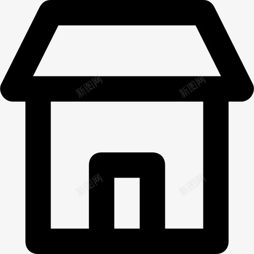 小屋家别墅svg_新图网 https://ixintu.com 小屋 小屋家 别墅 银行 金融 材料 平滑 线图 图标