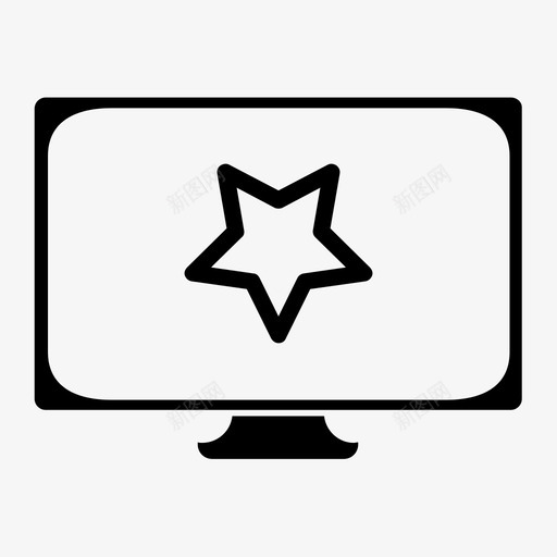 明星电脑最爱的电脑显示器svg_新图网 https://ixintu.com 电脑 明星 最爱 爱的 显示器 我的