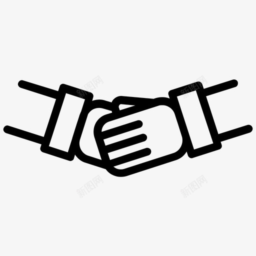 握手业务团队svg_新图网 https://ixintu.com 握手 业务 团队 信任