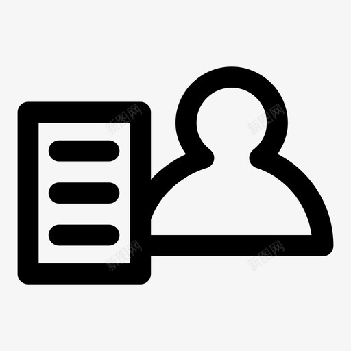 客户列表菜单人员svg_新图网 https://ixintu.com 客户 列表 菜单 人员 用户