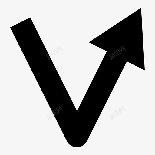向上反射角度弯曲svg_新图网 https://ixintu.com 向上 反射 反射角 角度 弯曲 跳跃 未接 来电 拒绝 箭头 方向