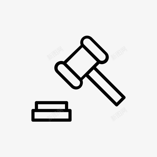 木槌正义购物图标线svg_新图网 https://ixintu.com 木槌 正义 购物 图标 标线