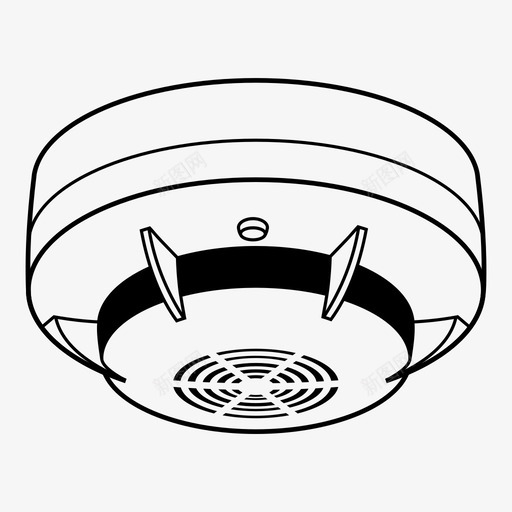 火灾探测器报警器保安svg_新图网 https://ixintu.com 火灾 探测器 报警器 保安 传感器