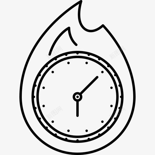 最后期限时间火焰时间svg_新图网 https://ixintu.com 时间 最后 期限 火焰 线性 精美 方正