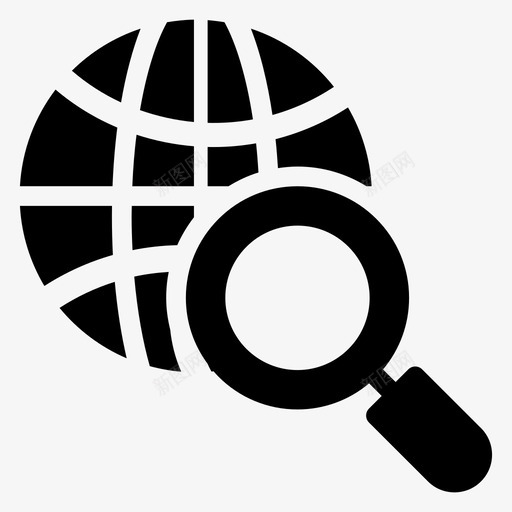 浏览器数据放大svg_新图网 https://ixintu.com 浏览器 数据 放大 联机 搜索 世界 物流配送 图示 图标