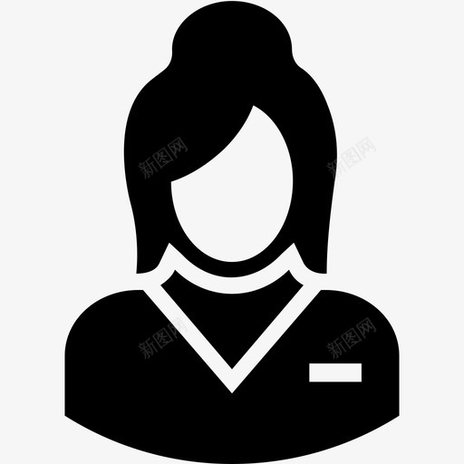 阿凡达女性女孩svg_新图网 https://ixintu.com 阿凡 女性 女孩 青少年 少年 一组 化身 字形 图标