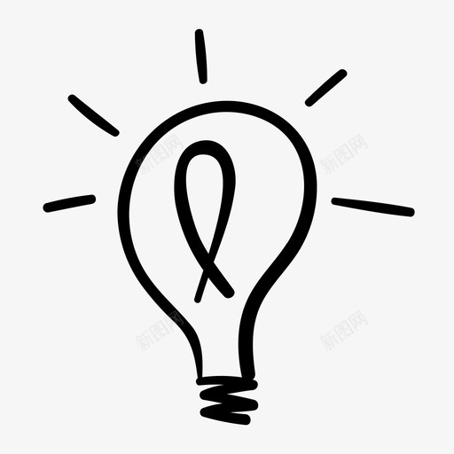灯泡头脑风暴手绘svg_新图网 https://ixintu.com 灯泡 头脑 风暴 手绘 想法 思想 视觉