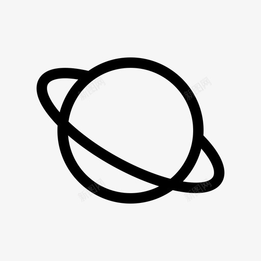 行星天文学光环svg_新图网 https://ixintu.com 行星 天文学 光环 卫星 土星