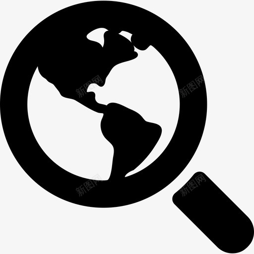 在地球上搜索界面freepikons界面svg_新图网 https://ixintu.com 界面 地球上 搜索